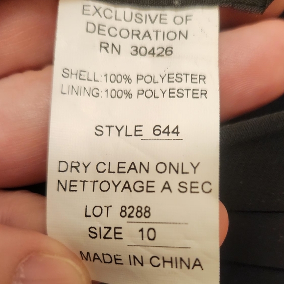 Bari Jay Black One Strap Bridesmaid/Prom Evening Gown - Picture 9 of 9